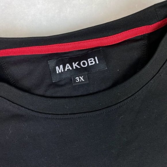 Makobi Savage El Chapo Fashion T Shirt Size 3X Black w/ Gold Accent - Picture 3 of 7